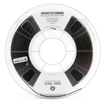 PET-GF пластик Qidi Tech Black Черный 1,75 мм (1 кг) 441541069