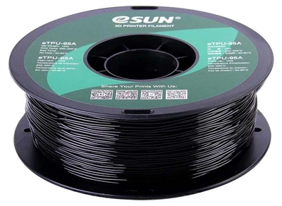 eTPU-95A пластик ESUN Black Черный 1,75 мм (1кг) 1227745780