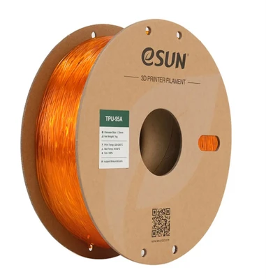 eTPU-95A пластик ESUN Translucent Orange прозрачно Оранжевый 1,75 мм (1 кг) 1652057650