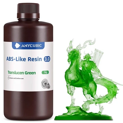 Фотополимер Anycubic ABS-Like Resin 3.0 Translucent Green (Прозрачный зеленый) (1кг) 1311154859