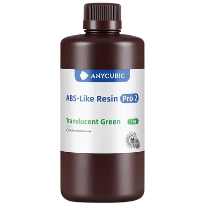 Фотополимерная смола Anycubic ABS-Like Resin Pro2 Translucent Green - Зеленая прозрачная (1кг) 629334415