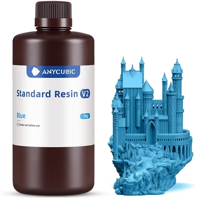 Фотополимер Anycubic Standard Resin V2 Blue Синий (1кг) 1579685473