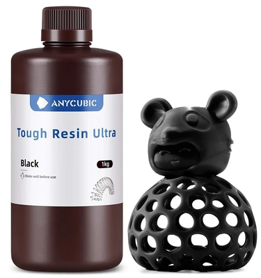 Фотополимерная смола Anycubic Tough Resine Ultra Black Черный (1 кг) 1338863835