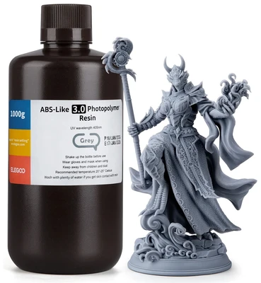 Фотополимерная смола Elegoo ABS-Like Resin Grey Серая V3.0 (1кг) 1770372046