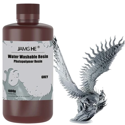 Фотополимерная смола JAMG HE Water Washable Plus Resin Grey Серая 10K (1 кг) 700345432