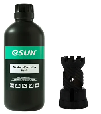 Фотополимер ESUN Water Washable черный (0,5 кг) 1338089125