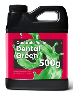 Фотополимер Phrozen Wax-like Dental Green (0,5 кг) 1850929560