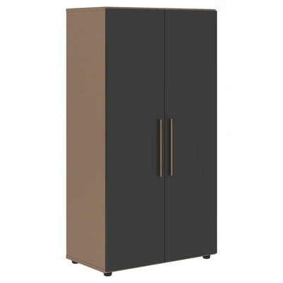 Шкаф средний широкий VELION VMCS 80.1, яшма черный/кобра, 800х430х1517 мм 1211144591