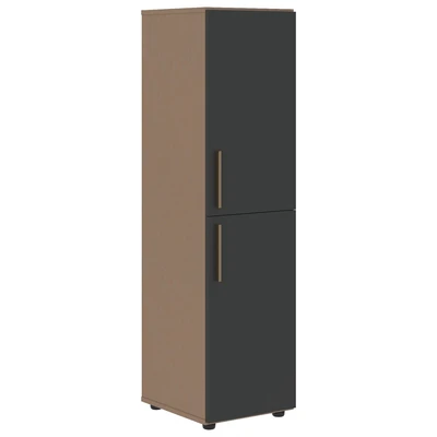 Шкаф средний узкий VELION VMCS 40.4, яшма черный/кобра, 400х430х1517 мм 2012514182