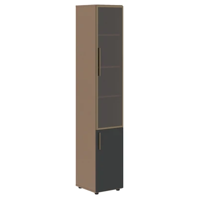 Шкаф комбинированный высокий VELION VHCS 40.2(R), яшма черный/кобра, 400х430х2253 мм 710858582