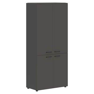 Шкаф высокий JAY JHC 85.3, орех мокко/мокко/антрацит, 856х452х1949 мм 530792270