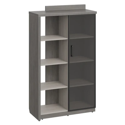 Шкаф-стеллаж высокий WOOD&STONE СФ-534182, дрифтвуд/бетон чикаго темный, 1037х455х1770 мм 61640330