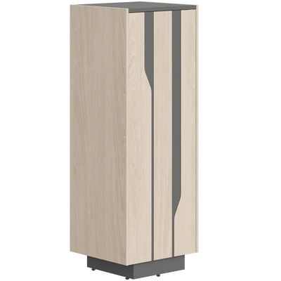Шкаф LINE СФ-574201, дуб светлый/черный графит, 46.4х43х130.5 см 867563551