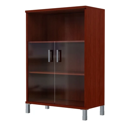 Шкаф со стеклом средний BORN, Бургунди 1453430596