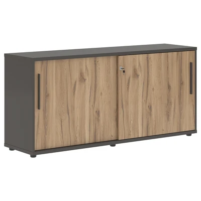 Шкаф низкий EDIS ELC 1643, дуб денвер светлый/мокко, 1606х430х750 мм 533451566