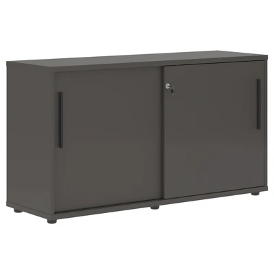 Шкаф низкий EDIS ELC 1343, мокко/черный, 1346х430х750 мм 753073481