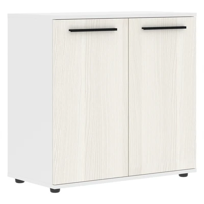 Шкаф низкий EDIS ELCS 85.1, ясень траун/черный/белый, 852х430х832 мм 10284142