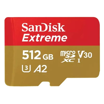 Карта памяти SanDisk Extreme 512Gb microSDXC Class 10 UHS-I U3 V30 125652347
