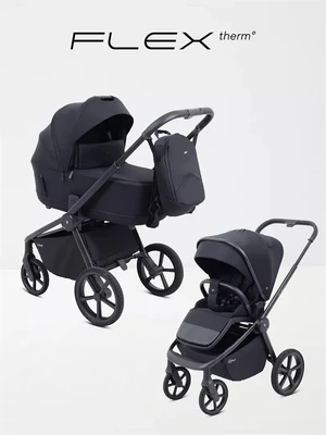 Коляска 2 в 1 Rant Flex Soft Therm Midnight black 1634442379