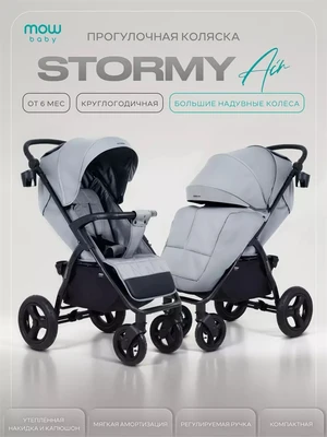 Коляска прогулочная Mowbaby Stormy Grey 793597975