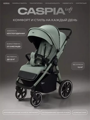 Коляска прогулочная Rant Caspia Soft 2026 Forest green 435600169