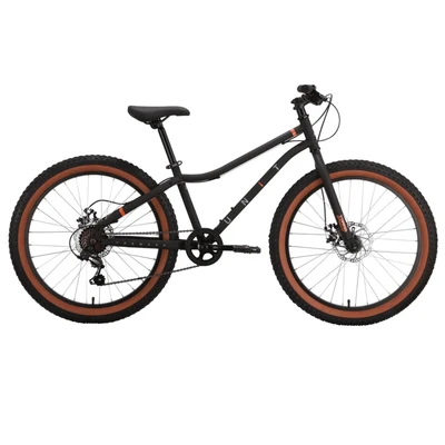Велосипед 24" Forward Unit Plus 24 черный-мат/оранжевый 2024 г 1761887646