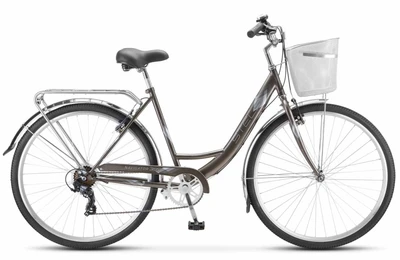 Велосипед Stels Navigator 28' 395 V Z010 Золотисто-серый металлик (с корзиной) (LU089103) 1132628944
