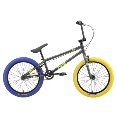 Велосипед Stark'25 Madness BMX 1 графит матовый/желтый/синий HQ-0017752 2110142180