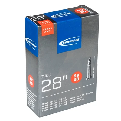 Камера 28' Schwalbe SV20 28'(700С)/27'х0.7-1.00 EXTRA LIGHT (18/25-622/630) IB 40mm (05-10426343) 1679461544