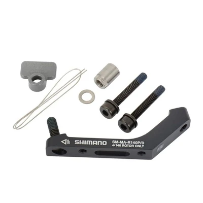 Адаптер диск торм Shimano R140P/D, болт фиксир. (2шт) для 25мм, фикс. проволока 1шт. ISMMAR140PDH 535166222