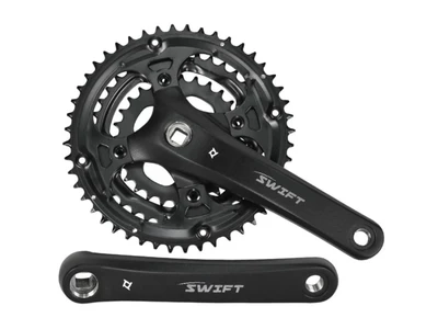 Шатуны (система) PROWHEEL SWIFT-201*175mm,(48/38/28)AL-6061-T6,CHAINLINE:50,BCD:104/64,под квад,черн 795926929
