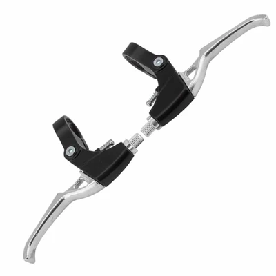 Ручки тормоза CLARKS CLK2B V-brake/кантилев., 2-пальца, алюм., черно-серебристые (3-272) 1780152852