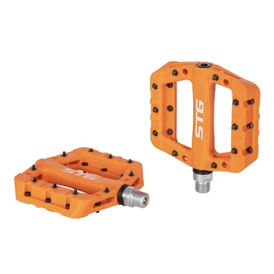 Педали STG BC-PD227 пласт., на пром подшип. оранжевые Х95426 1779445196