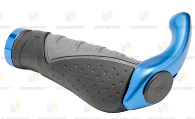 Грипсы XH-G83BL,130 mm с рогами синий/150128 794470703