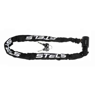 Цепь-замок STELS 85919 (1000мм) d 8mm в тканевой оплётке с ключом 1677402391
