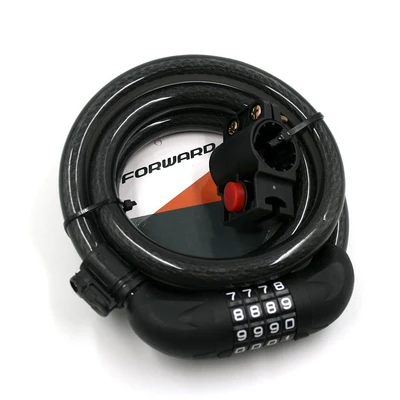Замок противоугонный Saiguan ZX2222 15x1500 мм, 15 мм, кодовый, черный RLKZX2222001 581144647