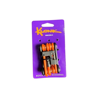 Набор ключей складной KLONK PROTECT 11in1 2/2.5/3/4/5/6/8мм с выжимкой, мультитул, оранжевый/10522 1535557758