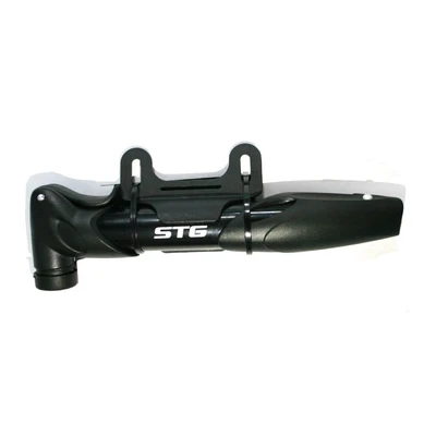 Насос ручной STG GP-77P, Schrader/Presta, HV/HP, пластик, черный Х107028 1689757435