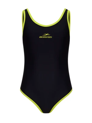 Купальник для плавания 25DEGREES Edge Black/Lime 25D22001J, полиамид, подростковый 365455128