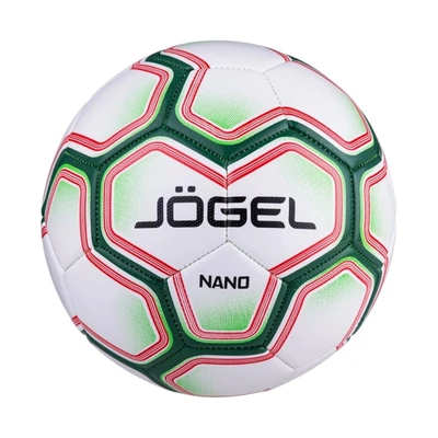 Мяч футбольный J_gel Nano №5, белый/зеленый 565256502