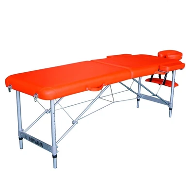 Массажный стол DFC NIRVANA, Elegant, 186х60х4 см, алюм. ножки, цвет оранжевый (Orange) 1968446734