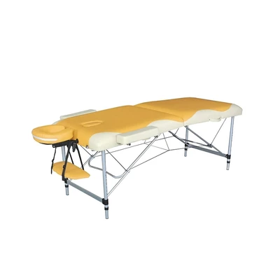 Массажный стол DFC NIRVANA, Elegant PREMIUM, 186х70х5 см, алюм. ножки, цвет оранж./беж. (orange/beig 1479441945