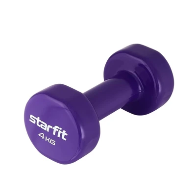 Гантель виниловая STARFIT DB-101, 4 кг, фиолетовый 487754358
