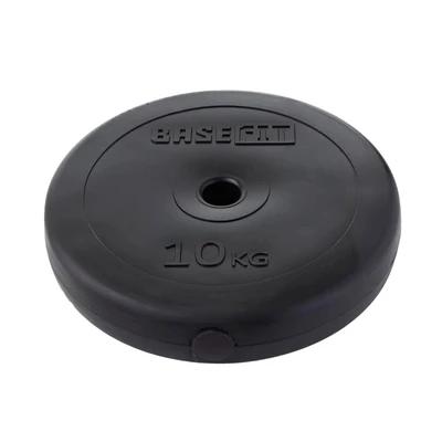 Диск пластиковый BASEFIT BB-203, 26 мм, 10 кг, черный 466375234