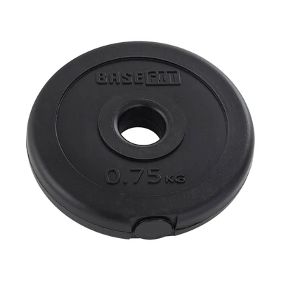 Диск пластиковый BASEFIT BB-203, 26 мм, 0,75 кг, черный 2007631449