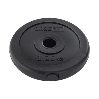 Диск пластиковый BASEFIT BB-203, 26 мм, 1,25 кг, черный 2101929249