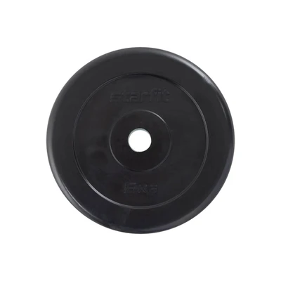 Диск обрезиненный черный STARFIT BB-202, 26 мм, 5 кг 354891273