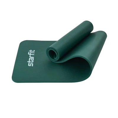 Коврик для йоги и фитнеса STARFIT FM-301 NBR, 1,2 см, 183x61 см, изумрудный 304407101