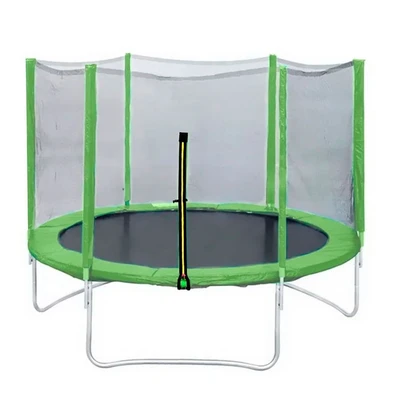 Батут DFC Trampoline Fitness 12ft наружн.сетка, св.зел. (366см) (два короба) 1526045836