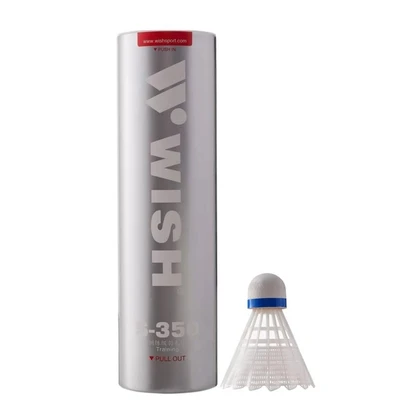 Набор воланов для бадминтона WISH S-350, ПВХ (6 штук) 1/100 409028478